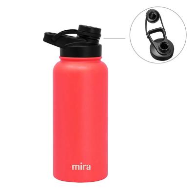 China Sustainable 32 oz stainless steel sports insulated water bottle - hydro metal thermos flask keeps cold for 24 hours, hot for 12 hours - BPA- for sale