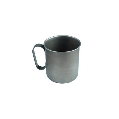 China Durable Ultralight Single Wall Non-Rust Customized 220ml Titanium Coffee Mugs With Handle for sale