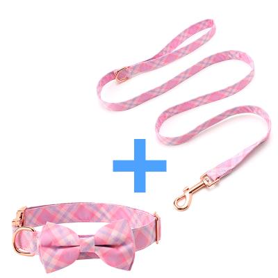 China Custom Luxury Custom Logo Dog Collar And Leash Set Outdoor Adjustable Metal Buckle Leash Collar Party Use Dog for sale