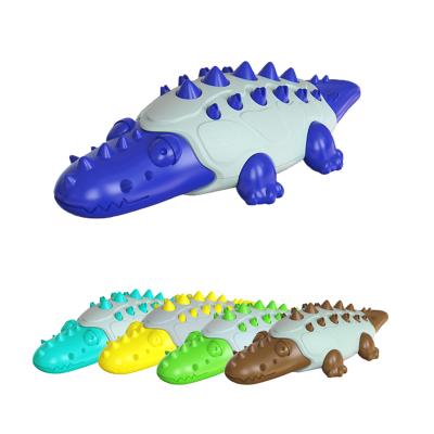 China Stocked No Toxic Rubber Teeth Cleaning Toothbrush Dog Snack Toy Leaking Food Dog Molar Chew Toys for sale