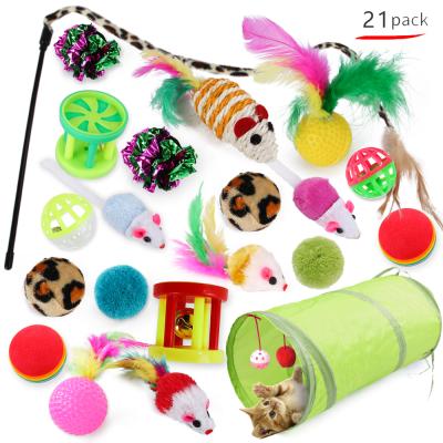 China High Quality Funny Pet Toy Set Balls Chewing Interactive Cat Toy from Viable Wholesales for sale