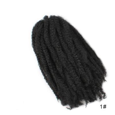 China UnionBeauty Soft Tone Two 18 Inch Marley Soft Curly Twist Cuban Ombre Afro Straight Synthetic Hair Braiding Extensions Bulk Price for sale