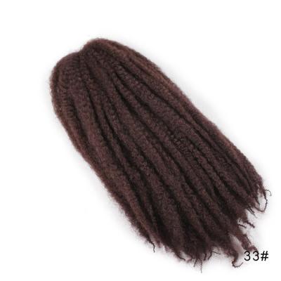 China UnionBeauty Ombre Heat Resistant Synthetic Hair Extension Bulk Crochet Hair Extensions High Temperature Fiber Synthetic Braiding Afro Marley Curly Braids Twist Hair for sale