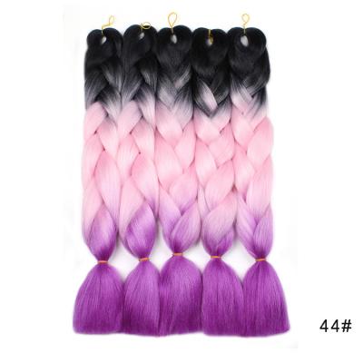 China unionbeauty Messy Braiding Hair 100g 165g Authentic Synthetic Braiding Hair Synthetic Crochet Braiding Hair Prestretch Hair Ombre 24 With Curly For Women for sale