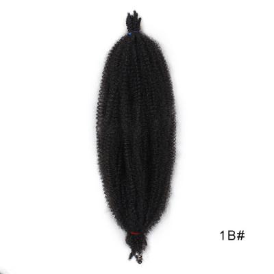 China UnionBeauty Heat Resistant Synthetic Hair Extension 12 16 24 30 inch 8 10 50g 60g Afro Spring Curly Twist Braids Hair for sale