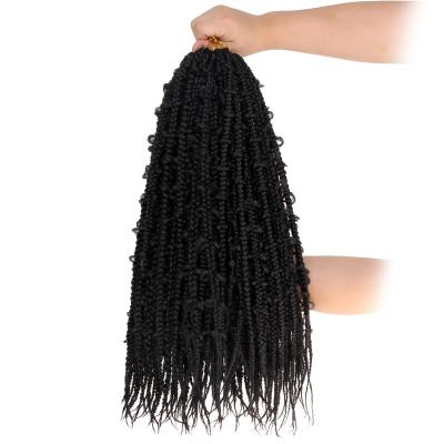 China Unionbeauty Pre-looped 20 inch Jungle Box Braids Butterfly Crochet Hair Boho Goddess Braids Pre-looped Braids for sale