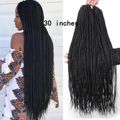 China whole sale unionbeauty Pre-looped high quality cheap price crochet Ombre box braid hair wig crochet braids box braids for sale