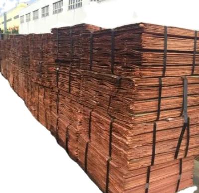 China Factory original supply 99.99% pure electrolytic copper cathodes with good quality 914*914*12mm for sale