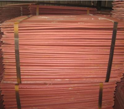 China Factory wholesale high purity cathode copper and electrolytic copper 99.97%-99.99% sheet for sale