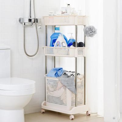 China Tomuhom 2021 Taizhou New Arrivals Heavy Duty Laundry Baskets Clothes Laundry Basket High Quality Durable Bathroom Storage Basket 3 Tier for sale