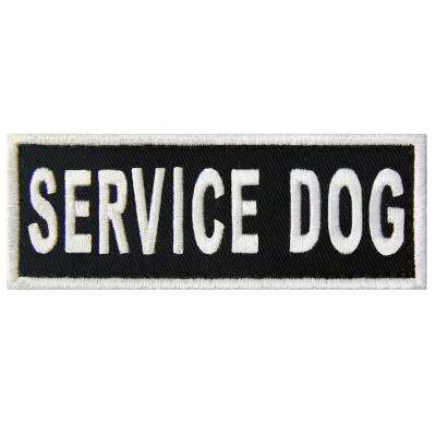 China Washable SERVICE DOG Factory Personalized Design Embroidered Patch For Dog Apparel for sale