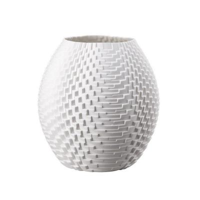 China Eco-Friendly Nordic White Modern Artistic Ceramic 3D Vase Wedding Elegant Latest Design Home Decoration For Events for sale