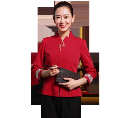 China 2022 QUICK DRY new fashionable Chinese style waiter and hotel service staff catering clothing clothing manufacturers for sale