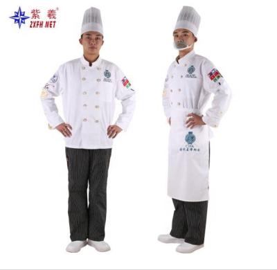 China OEM Breathable White Men Chef Coat Chef Uniform Chef Uniform Classic Jacket For Cook Ware for sale