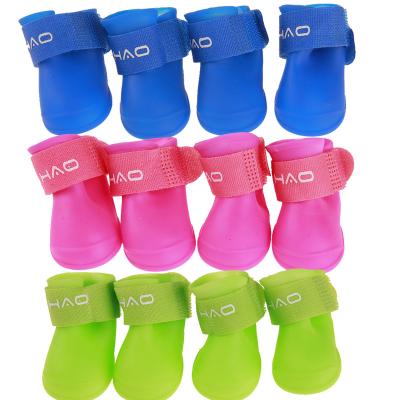 China Durable Rainy Day Anti-Slip Protect Paw Fashion Dog Shoes Summer Dog Shoes Waterproof for sale