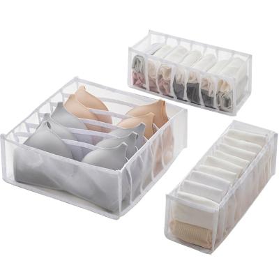 China Multicolor Reusable Folding Drawer Desk Organizer Cloth Storage Underwear Folding Storage for sale