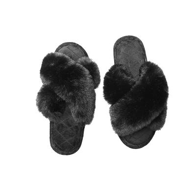 China Fashion Trend Custom Fashion Simple Plush Home Slippers Luxury Slippers Women Slippers Shoes for sale