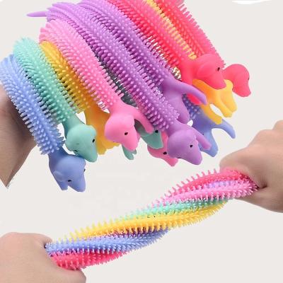 China Funny Educational Toy Worm Noodle Stretch String TPR Rope Anti Stress Toys for sale