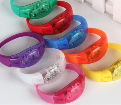 China Eco-Friendly LED luminous bracelet voice control luminous bracelet concert bar atmosphere props for sale