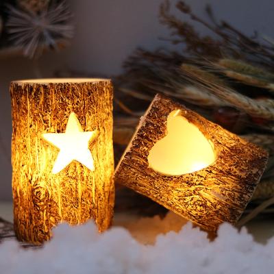 China Christmas Day Decoratiom Christmas decoration electronic candle cup shopping mall bar Valentine's Day decorations table furniture handicraft ornaments for sale