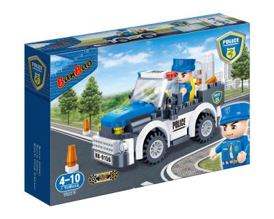 China Building Toy China Toys Banbao Police Series Building Block Bricks Safe Plastic Car 7017 for sale