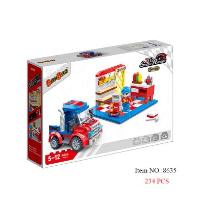 China Building Toy B8635 BanBao Speed ​​Racing Series Toys Vehicle Repair Part Building Blocks Set For Boys And Girls for sale