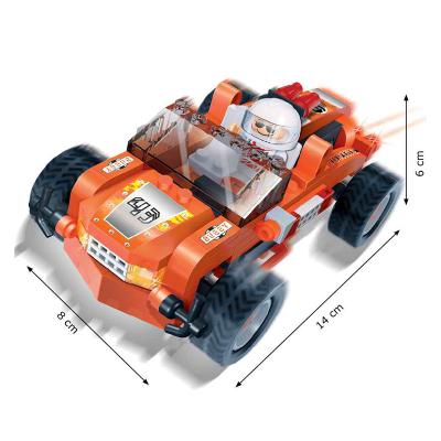 China Building Toy B8617 Banbao Racing Car Orange Toy Building Blocks Set Bricks Toys for Boys and Girls for Promotion for sale