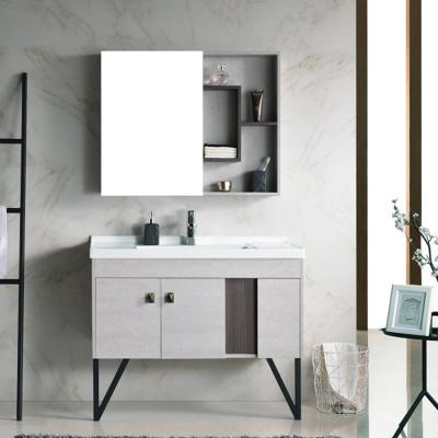 China Modern Modern European Euro Style Drop Shipping Driftwood Unit Cabinet Double Sink Solid Wood Bathroom Vanity for sale