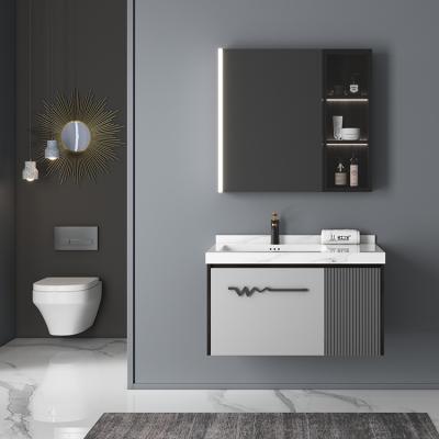 China Modern Modern Design Plywood Bathroom Vanity Cabinet cabinet washbasin  bathroom vanity With Mirror for sale