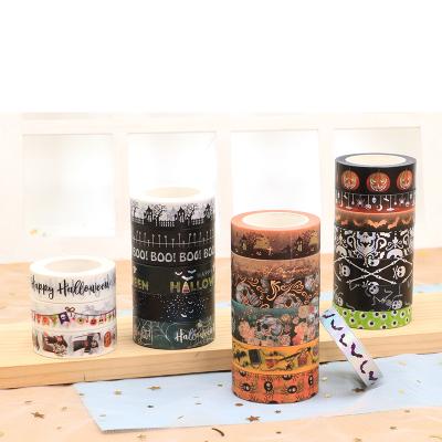 China Waterproof custom printed washi tape Halloween desgin washi tape for sale