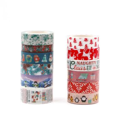 China 2020 Custom Waterproof Christmas Manzawa Gold Foil and PMS Washi Tape for sale