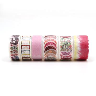 China New Waterproof Cute Decoration Washi Paper Roll Adhesive Masking Sticker for sale