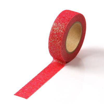 China wholesale washy waterproof wedding decoration washi tape self glitter tape for sale