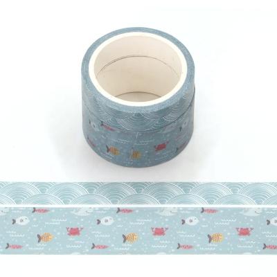 China Waterproof Perfume Sniffing Ocean Scented Scratch Washi Tape for sale