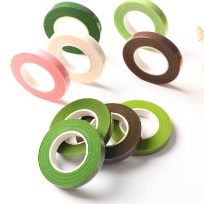 China ANTISTATIC Green Floral Stem Wrap Tape Multiple Colors Floral Tape Flower Stem Tape for sale