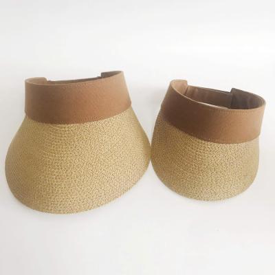 China Picture Parent-child Good Quality Custom Design Summer Sun Straw Hat Sun Visor for sale