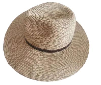 China Hot Sale Picture Fashion Straw Hat Summer Style Beach Outdoor Wide Brim Straw Panama Hats For Man And Woman for sale