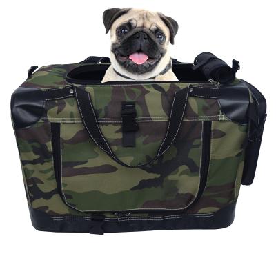 China Viable Camouflage Cat Bag Pet Travel Carrier Puppy Tote Bag For Dogs for sale