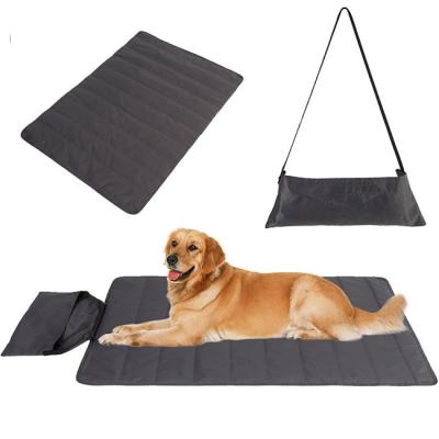 China Mats Soft Portable Cushion Medium Outdoor Pet Bed Foldable Pet Stored Waterproof Dog Blanket Large for sale