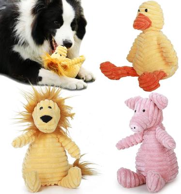 China Eco Friendly Training Rubber Rope Stocked Toy Dog Chew Interactive Q.I Plush Squeaking Pet Toys. for sale