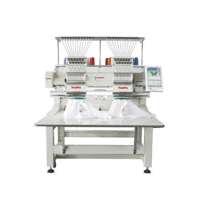 China Garment Shops 2head Digital Embroidery Sewing Machine Embroidery Two Main Embroidery Machines And Parts for sale