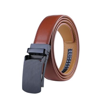 China Genuine Belt Automatic Belt for Man Buckle Business Ratchet Dress Genuine Leather Belt for sale