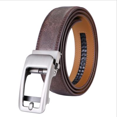 China Belt Men's Belt Genuine Leather Ratchet Dress Formal Belt With Classic Automatic Belt For Man for sale