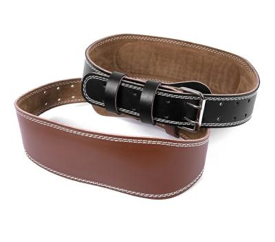 China High Quality Gym Back Belt Weightlifting Fitness Weightlifting Gym Leather Material Belt for sale