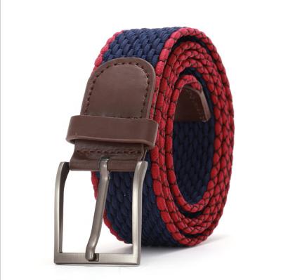 China Custom Men's Belts Custom Flexible Elastic Band Scratch Premium Canvas Men's Belt for sale