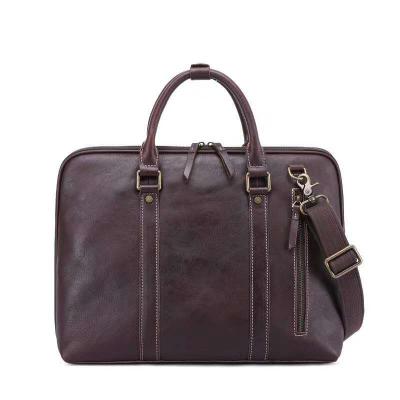 China Business Waterproof Female Handbag Multifunctional Waterproof Genuine Leather Briefcase for sale