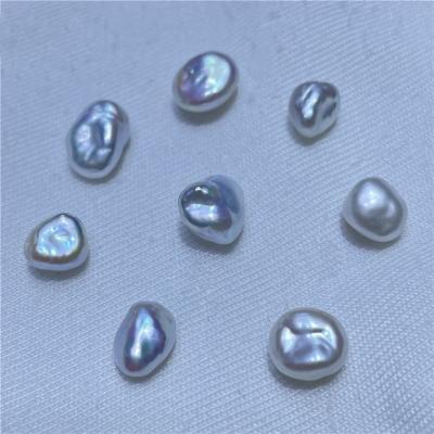 China L002 6-8mm Classic High Shine Freshwater Loose Pearl Natural keshi Pearl Jewelry For DIY Free Punching for sale