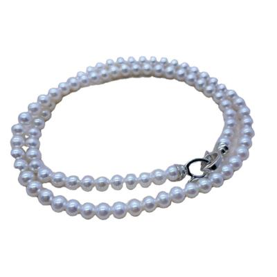 China N002 CLASSIC Adjustable Round Bead Necklace 5A 4-5mm Ladies Necklace Manufacturers Supply Temperament for sale