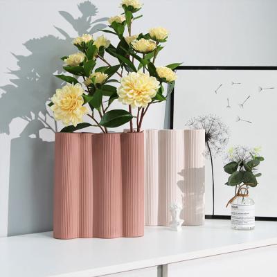 China Modern Ceramic Vases Bedroom Vases Wholesale Ceramic Porch Large Ware Vases Book Nordic Shape Decor Ornaments Vase for sale