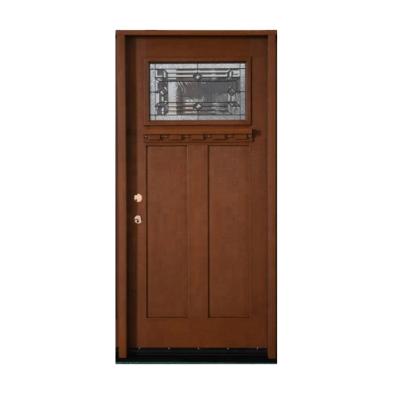 China Front Entrance Modern Design Fangda Craftsman Fiberglass Residential Entry Door for sale